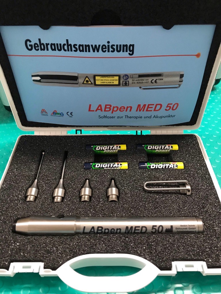 Lasertherapie für Pferde durch Dr. Marion Ettl, Tierärztin, Softlaser, Laserakupunktur